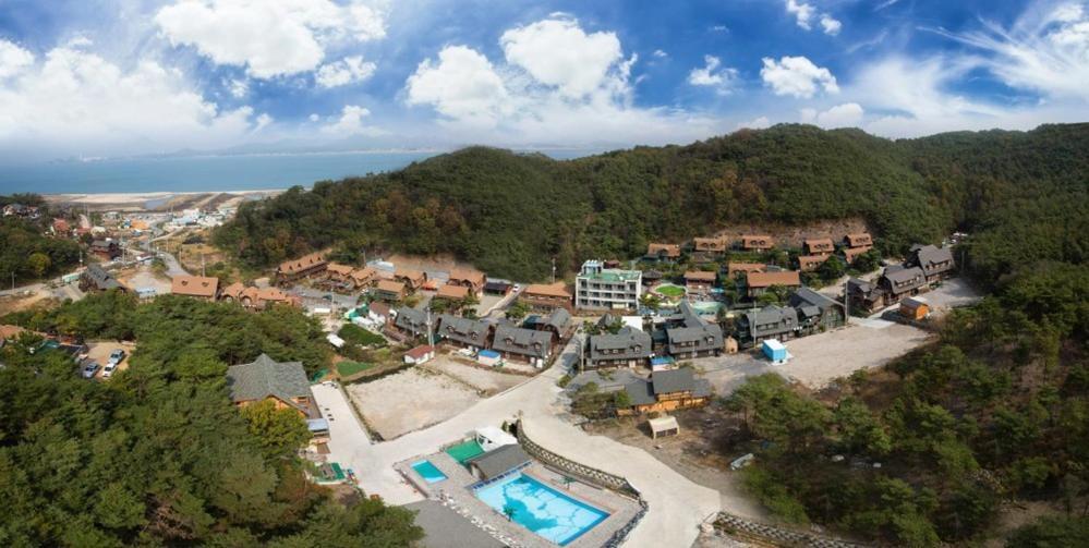 Boryeong Rich Valley Log Village Pension מראה חיצוני תמונה